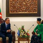 ميانمار تجري محادثات سلام تاريخية مع ممثلي قبائل عرقية بحضور الأمين العام للأمم المتحدة
