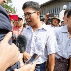 إطلاق سراح صحفيي رويترز المسجونين في ميانمار