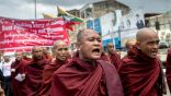 رهبان ميانمار إذ يتنكرون لمبادئ ديانتهم