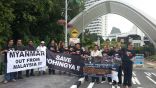 مظاهرة احتجاجية أمام السفارة البورمية في ماليزيا
