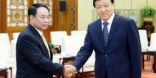 مسئول كبير فى الحزب الشيوعى الصينى يجتمع مع وفد من ميانمار