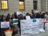 مظاهرات روهنغية في لندن احتجاجا على قتل الروهنغيا في ميانمار