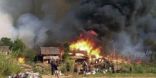 حريق يشرد مئات المسلمين بميانمار