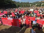 الآلاف ينظمون مسيرات للسلام في ولاية “كاشين” في ميانمار
