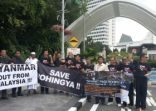 مظاهرة احتجاجية أمام السفارة البورمية في ماليزيا